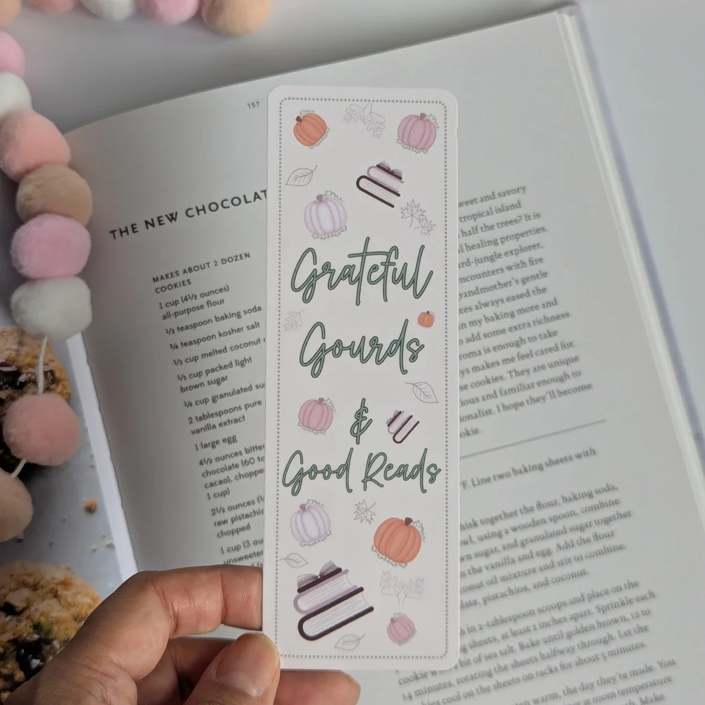 Autumn Fall And Pumpkin Themed Bookmarks Set